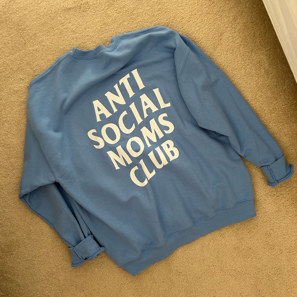 Cozy Little Mama Blue Sweatshirt